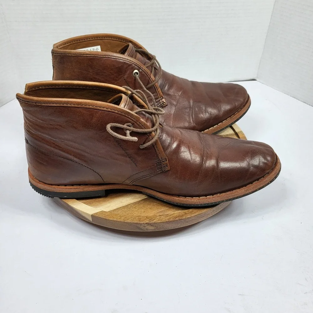 Timberland Boot Company Mens Wodehouse LH PT Chukka Brown Leather Boots Size 8 M